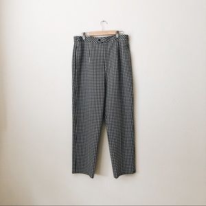 Vintage High Waist Gingham Pants